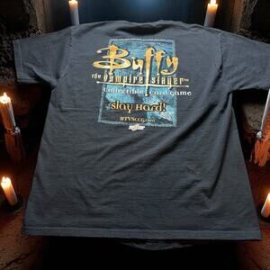 Vintage Buffy The Vampire Slayer Collectible Card Game Promo Men’s XL T-Shirt